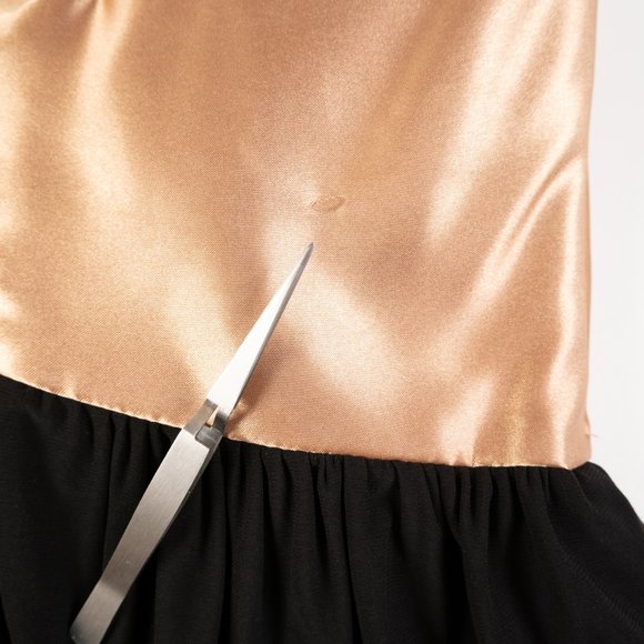 Vintage JESSICA MCCLINTOCK for Gunne Sax gold sequin party dress size 3 - Picture 9 of 10